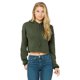 thumbnail image 1 of Bella + Canvas - Sudadera Corta de Polar para Mujer (Verde Militar), 1 of 1