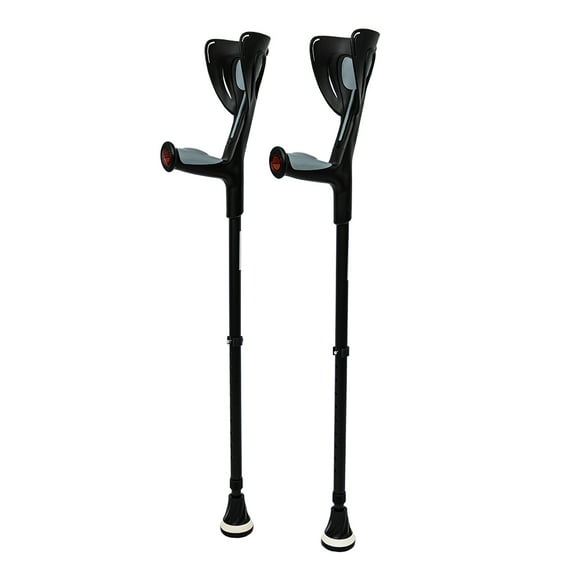Par De Muletas Canadienses De Aluminio Premium Ajustables Ultra Resistentes