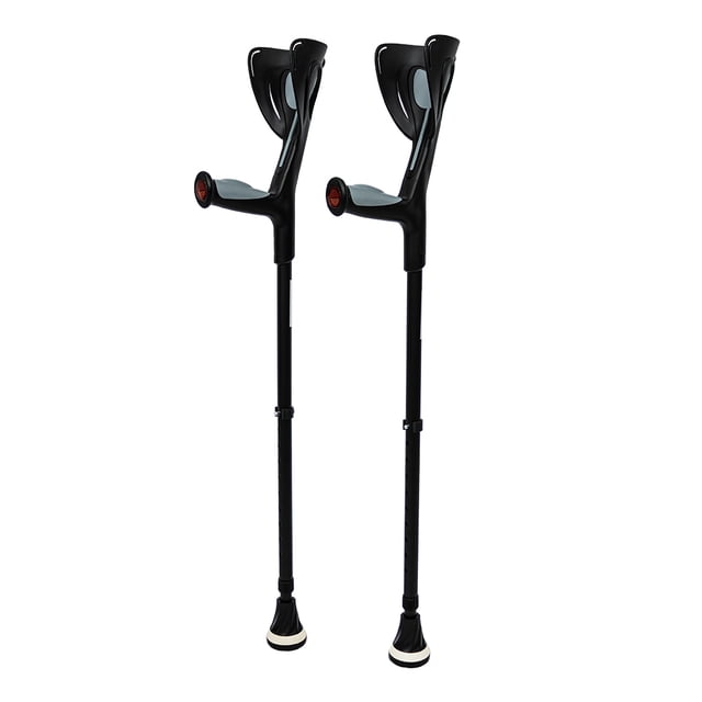 Par De Muletas Canadienses De Aluminio Premium Ajustables Ultra Resistentes