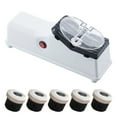 thumbnail image 1 of Aiguiseur de Couteaux Automatique Mini pour Cuisine (Modèle Électrique Blanc avec 2 Ou 5 Roues, Modèle Usb Rouge avec 4 Roues), un Aiguiseur de Couteaux, un Sac de Roues, 1 of 9