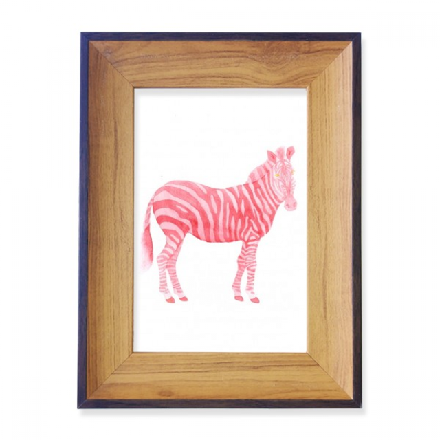 Marco de imagen de escritorio UICN animales en peligro de extincion Zebra Roja 18 x 13 cm