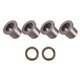 thumbnail image 3 of Spindle Bushings Upper and Lower Bushings Bronze, King Pin Wave Washer, for Club Car Precedent Golf, 3 of 5