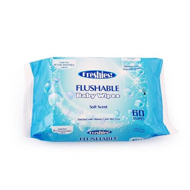Freshies 1656 2460 Count Flushable Baby Wipes