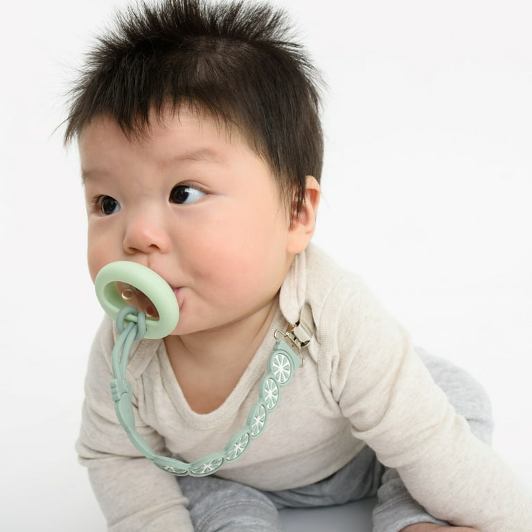 BooginHead Universal Silicone Pacifier Clip, Infant Toddler