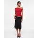 thumbnail image 2 of Blusa para Mujer INLYRIC Hombros Descubiertos Suave Roja Talla M, 2 of 6