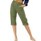 thumbnail image 1 of WILLBEST Pantalones Capri Casuales para Mujer, de Verano, a La Moda, con Cintura Elástica, para Playa y Resort, Cómodos y elegantes. Chica, 1 of 3