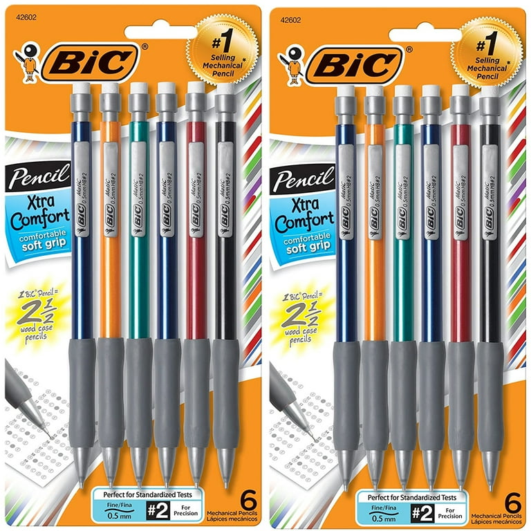 Bic Xtra-Precision Mechanical Pencils with Erasers, Fine Point (0.5mm), 24-Count Pack, Mechanical Drafting Pencil Set, Other