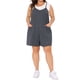 thumbnail image 1 of FAB CURVES Mono de Talla Grande para Mujeres 2025 Verano Casual Sin Mangas Tirantes Espagueti Pantalones Cortos Overalls Jumpsuit 3X Gris, 1 of 6