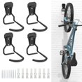 thumbnail image 1 of Housolution Bike Wall Mount, [4 Pack] Bike Hanger Rack, Heavy Duty Bike Hooks Wall Mount Rack Holder, Bicycle Storage Hanger Verti, 1 of 7