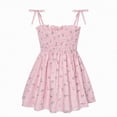 thumbnail image 3 of NIEWTR Robe d'Été Sans Manches pour Petites Filles, Robe Décontractée à Imprimé Rayé pour Tout-Petits, Robe d'Extérieur (Rose, 1-2 Ans), 3 of 9