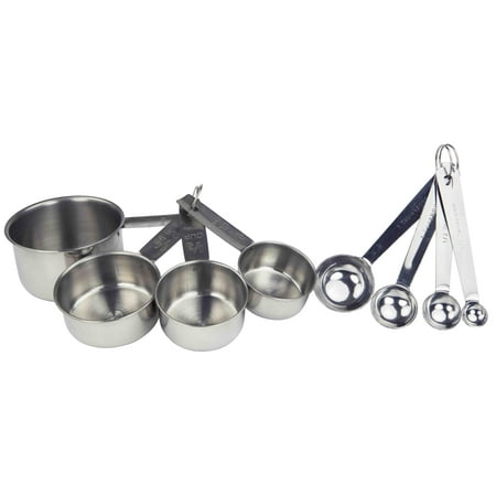 

Home Basics 8 Piece Stainless Steel Measuring Cup Set