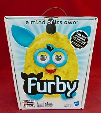 Hasbro FURBY Yellow Teal Interactive pet Toy 
