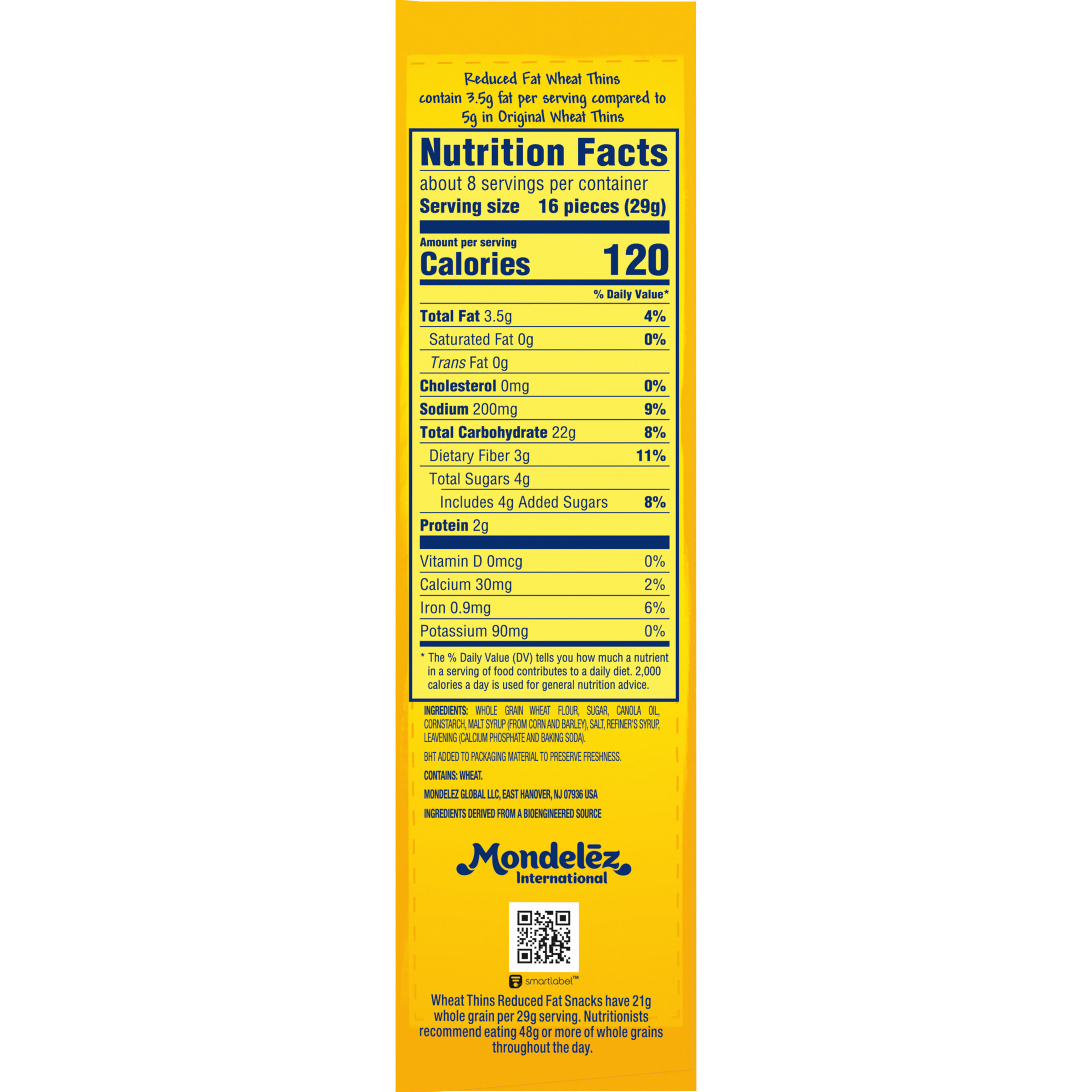 Wheat Thins Reduced Fat Nutrition Label Besto Blog
