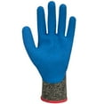 thumbnail image 2 of Portwest A611 Aramid HR Cut Latex Work Gloves Black/Blue, 3X-Large, 2 of 3