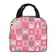 thumbnail image 1 of Easygdp Pink Christmas Cheer Bolsa Térmica Premium - Tela Oxford Impermeable, Gran Capacidad, Bolsillo Frontal, Unisex para Trabajo, Escuela, Actividades al Aire Libre y Picnics, 1 of 8