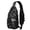 Moth and Skeleton Gothic Pattern, variant on Moth and Skeleton Gothic Pattern Sling Backpack, Casual Day Sling Pack with Earphone Port, Breathable Padded Back Gift Ideas for Holiday Birthday Gifts