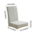 thumbnail image 3 of Funda gruesa para silla de comedor con respaldo integrado, funda elástica para cojín de asiento, para cocina, color caqui, gris, beige, gris oscuro, poliéster, protector de silla, envoltura elástica, 3 of 6