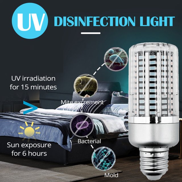 E27 40W 130 LED UV Lámpara germicida esterilizar luz de desinfección (E27) Lamparas
