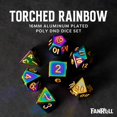 thumbnail image 2 of Set de Dados Metálicos 16mm Arcoíris Tostado Metallic Dice Games, 2 of 9