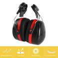 thumbnail image 3 of Casque de Sécurité, Cache-Oreilles Léger Réduction de Bruit Rouge Noir 2 Pcs Finition Soignée Télescopique pour Chantier, 3 of 7