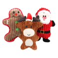 thumbnail image 3 of Jouet pour Chien en Peluche Brun et Rouge, 3 of 5