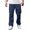 Navy, variant on Men’s Elastic Waist Cargo Work Pants Casual Lightweight Wrinkle Free Outdoor Gym Sweatpants