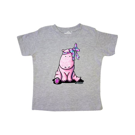

Inktastic Pink Hippo Gift Toddler Boy or Toddler Girl T-Shirt