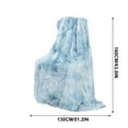 thumbnail image 3 of Puntoco 63*51Inch Plain Colour Velvet Window Blanket Bed Side Bed Tail Double Layer Velvet Conditioner White Blanket Sofa Blanket Cover Blanket, 3 of 3