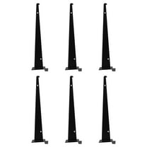 Hemoton 6pcs Heavy Duty Slatwall Shelf Brackets For Garage And Retail Metal Slatwall Accessories Iron Brackets For Shelving And Organization