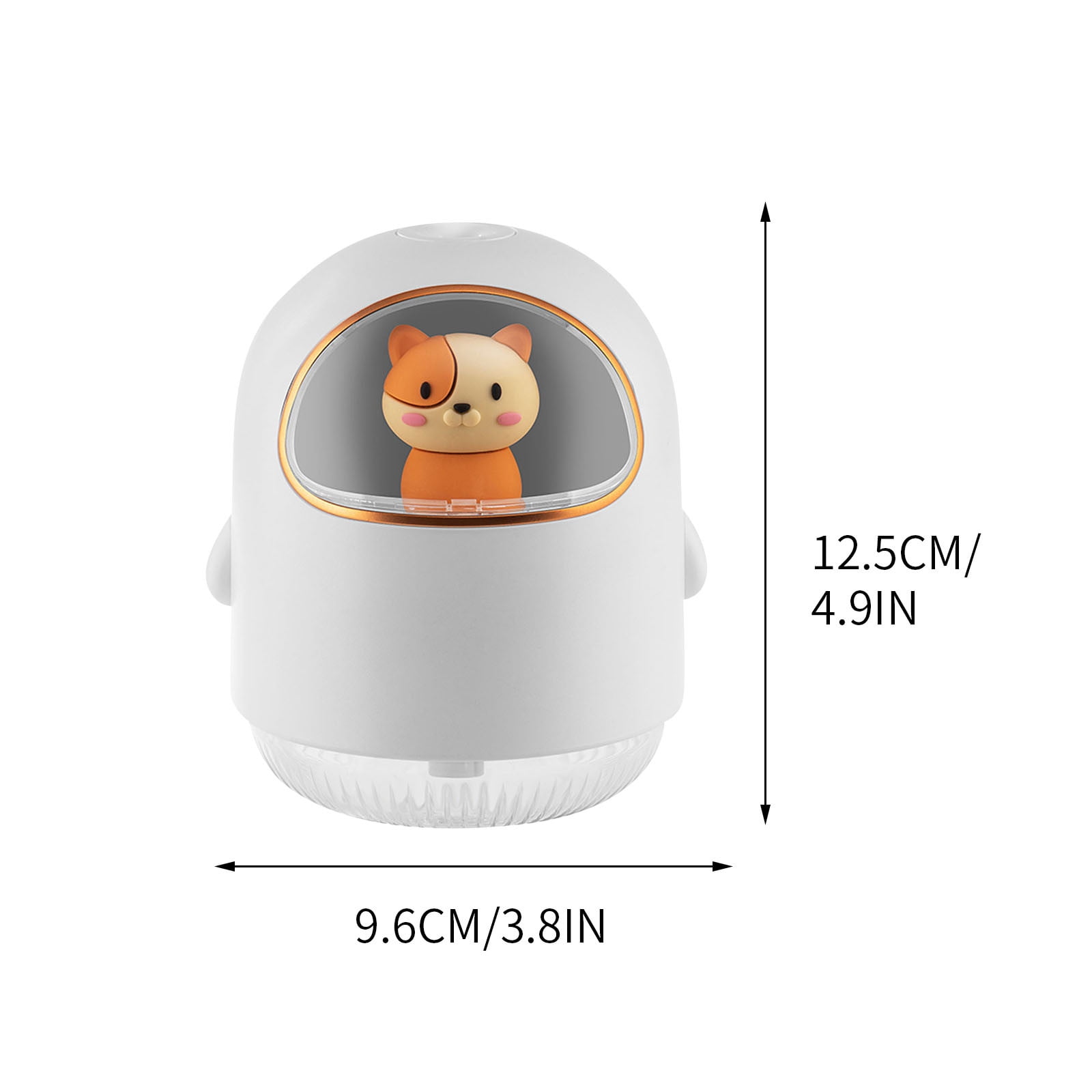 Humidifier Large Room,Cartoon Space Cat Humidifier (White),for Large Room,Plants,Nursery,Office BPA FREE