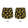 thumbnail image 5 of Vsdgher Daisies Flowers Print Women's Running Double Layer Shorts High Waisted with Pockets Elastic Yoga Workout Athletic Gym Sports, 5 of 8
