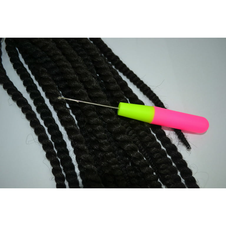 Crochet Hook Dreadlock Interlocking Lock Hair Micro Braid Needle Tool DIY, Red