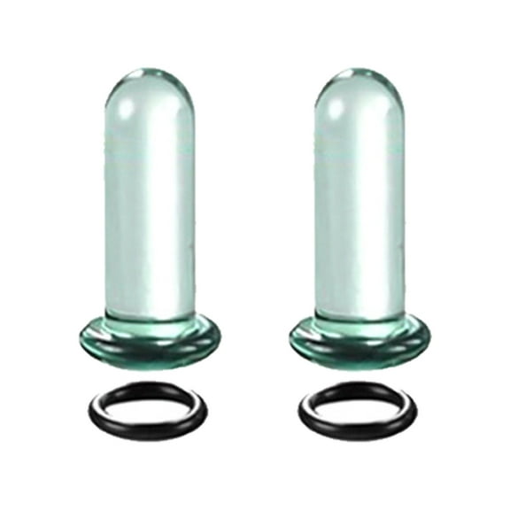 Ear Stretching Set Glass Plugs Gauges with O Rings Single Expander Jewelry for Body Piercing Women and Men