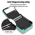 thumbnail image 5 of Dteck for Samsung Galaxy Z Flip 4 Case with Card Holder RFID Blocking, Crossbody Wallet Case for Z Flip4 with Adjustable Strap, Zipper Purse Leather Handbag Case Compatible with Galaxy Z Flip4,Mint, 5 of 6