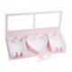 thumbnail image 3 of Caja de regalo de flores del día de la madre, presente liviano envolviendo la tapa transparente Mometa con forma de letra, rosa, 3 of 9