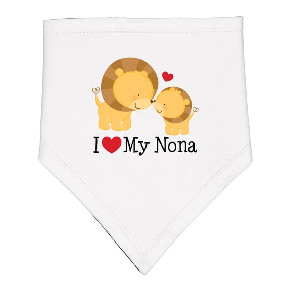 Inktastic I Love My Nona Baby Bandana Bib