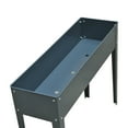 thumbnail image 4 of Outsunny 40" x 12" x 32" Metal Raised Garden Bed Planter Box - Dark Grey, 4 of 10