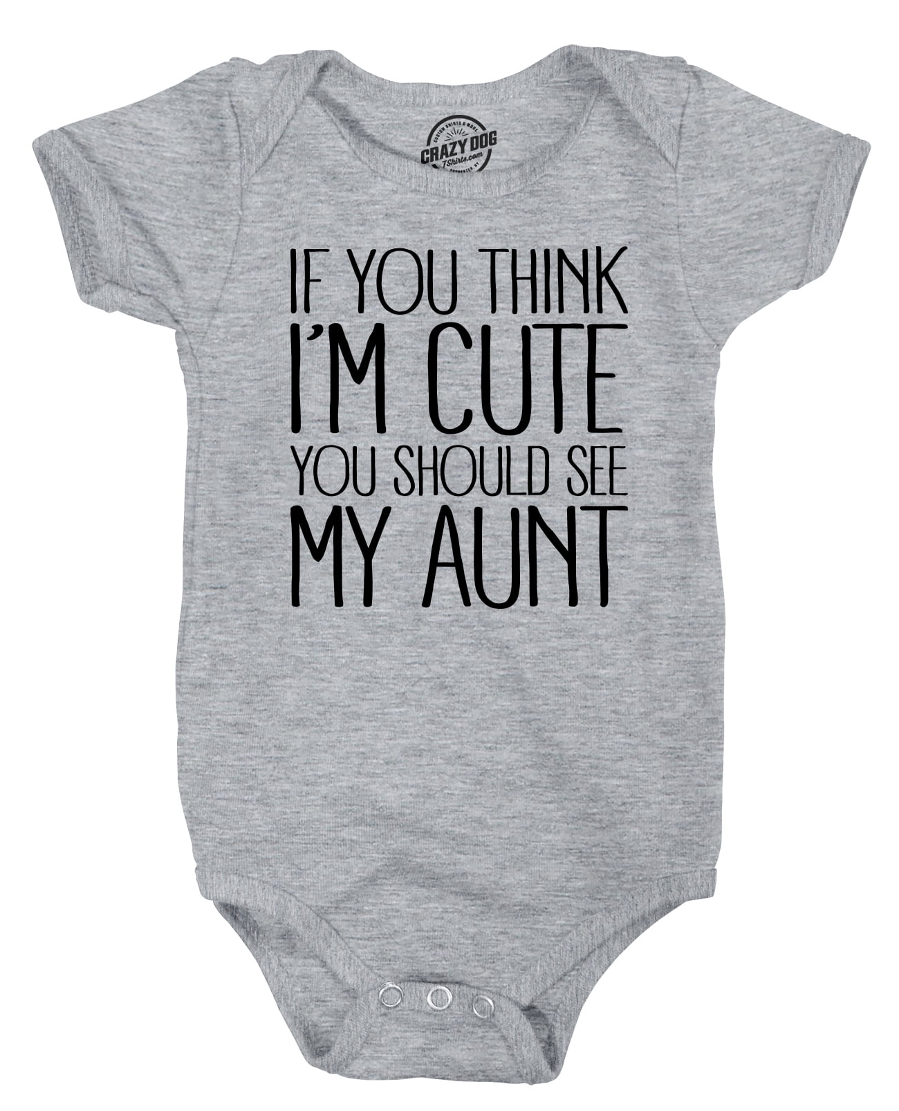 If You Think Im Cute You Should See My Auntie Baby Bib Funny Gift Present