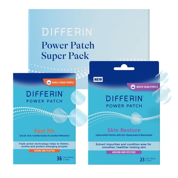 Kit de tratamiento para el acné Differin Fast Fix Pimple Patches 36 + 23