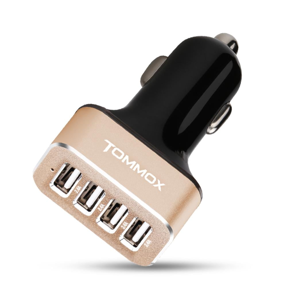 48W 4Port USB Car Charger with Smart Flow LED Indicator
