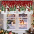 thumbnail image 5 of Valances for Windows Christmas Snowman Rod Pocket Cafe Window Treatments Valance Curtains for Kitchen Bathroom Laundry Basement Windows 54"x18", 5 of 7
