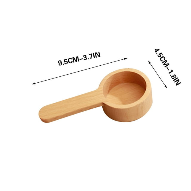 Kitchen Utensils Set,Coffee Spoons Beech Wooden Measuring Spoon for Ground Beans Tea Soup Cooking Mixing