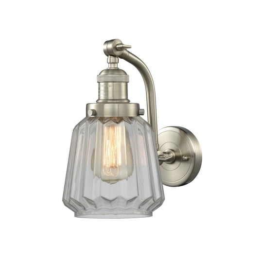 Innovations 1-LT Vintage LED Chatham 6" Sconce - Brushed Satin Nickel - 515-1W-SN-G142-LED