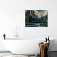 thumbnail image 5 of ARISTURING  Yosemite Valley National Park Canvas Wall Art American Nature View Painting Prints Modern Landscape Artwork Home Wall Decor Framed Gallery Wrapped Ready to Hang 16x12inch, 5 of 6