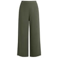 thumbnail image 5 of GUACER No Boundarie High Waisted Cotton Linen Pants for Women Flat Front Casual Wide Leg Summer Palazzo Trousers with Pockets, 5 of 8