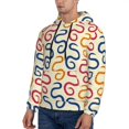 thumbnail image 3 of Pofeuu Snake Print Mens Casual Hooded Collar Drawstring Hoodies Pullover Sweatshirts Casual Long Sleeve Shirts-3X-Large, 3 of 7