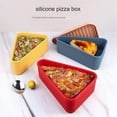 thumbnail image 4 of Pizza Leftover Storage Container,Reusable Pizza Slicone Container,Silicone Food Container, C, 4 of 5