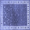 thumbnail image 1 of Ahgly Company Machine Washable Indoor Square Persian Blue Traditional Area Rugs, 8' Square, 1 of 4