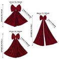 thumbnail image 5 of 3ft Christmas Large Velvet Bows Christmas Tree Topper Decorations Xmas Tree Toppers Bows for Home Wreath Wall Birthday Wedding Engagement Party Decor, 5 of 9