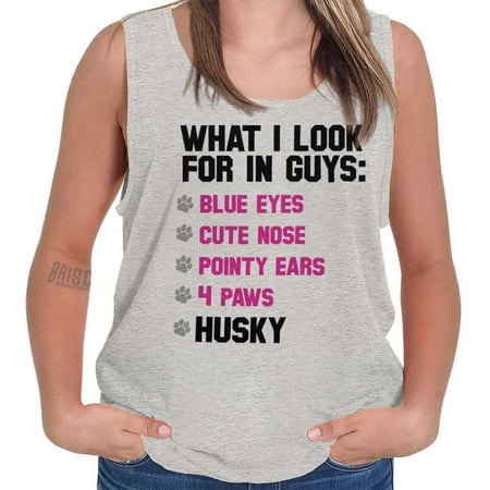 Brisco Brands Look For In Guys Dog Husky Tank Top T-Shirt For